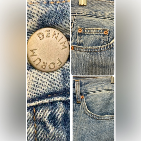 Aritzia Denim Forum The 90’s Vintage Denim Blue long Jeans Skirt waist 24 Sz 00 - Picture 14 of 16